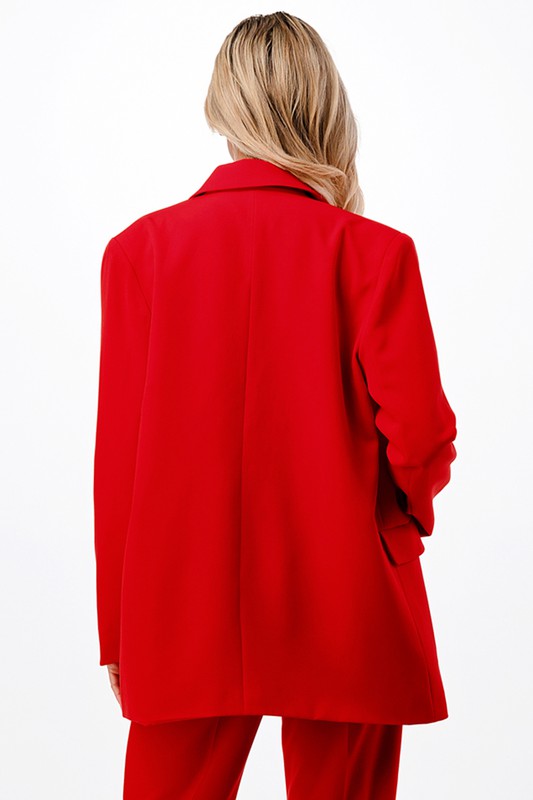 THE BOYFRIEND BLAZER RED